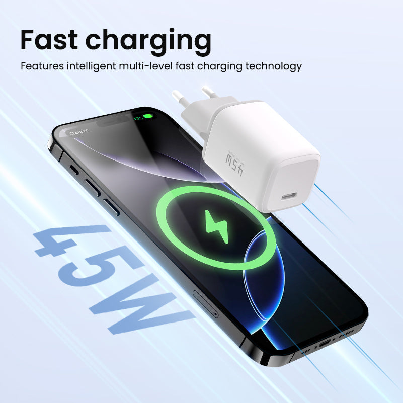 Tiny Icy Crystal Series 45W Dual-port GaN Fast Charger (EU) MOCOLL