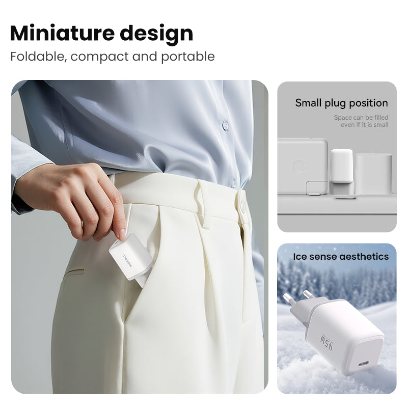 Tiny Icy Crystal Series 45W Dual-port GaN Fast Charger (EU) MOCOLL