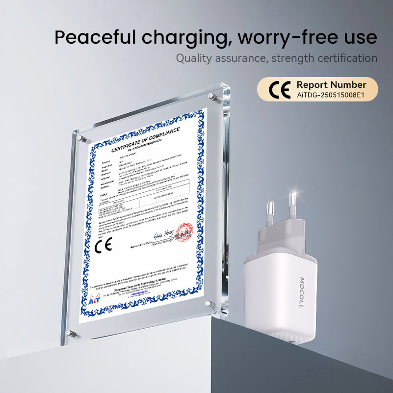 Tiny Icy Crystal Series 45W Dual-port GaN Fast Charger (EU) MOCOLL