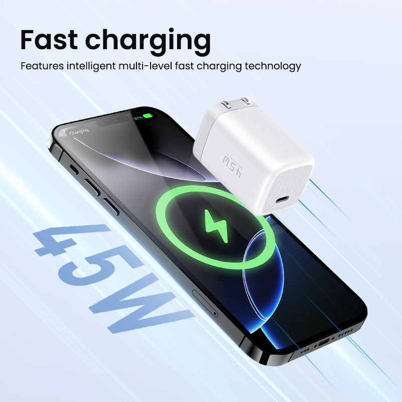 Tiny Icy Crystal Series 45W Dual-port GaN Fast Charger (US) MOCOLL