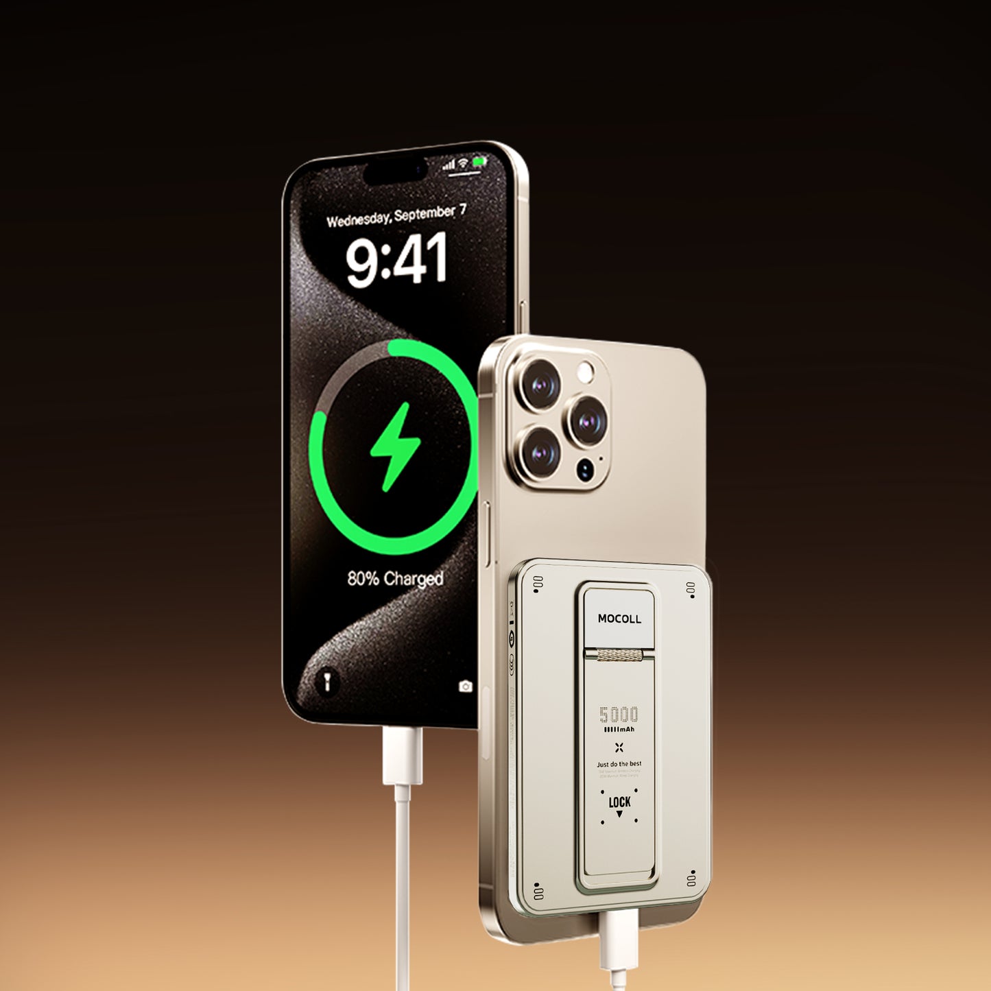 20W Portable Power Bank with Magnetic Wireless Charging