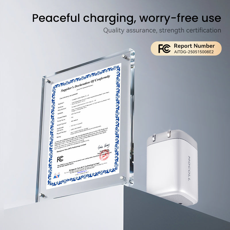 Tiny Icy Crystal Series 45W Dual-port GaN Fast Charger (US) MOCOLL