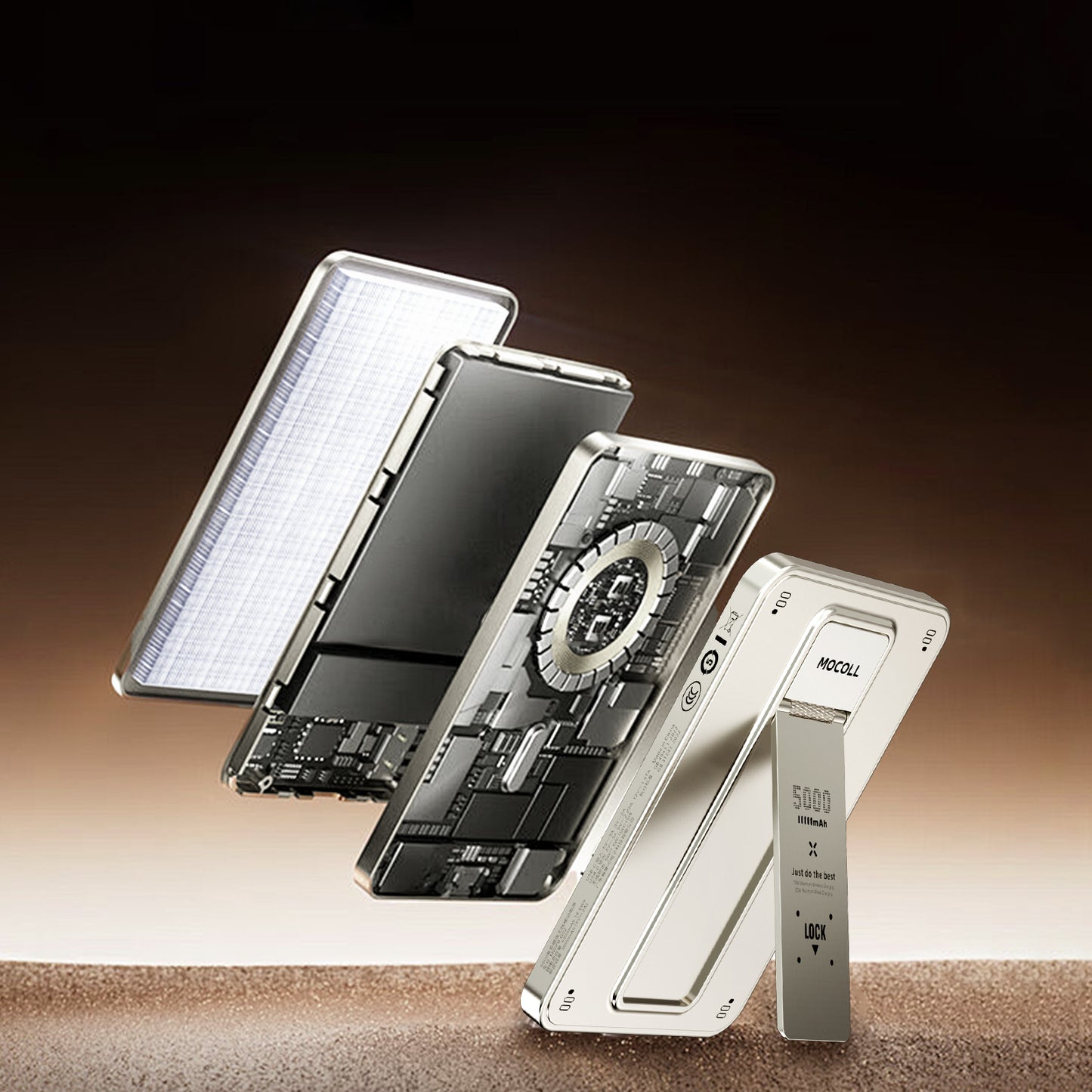 20W Portable Power Bank with Magnetic Wireless Charging