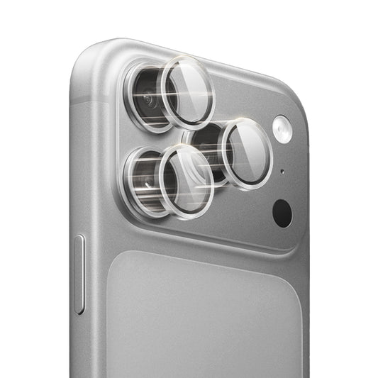 Lens Tempered  Glass  With Metal Frame - Silver