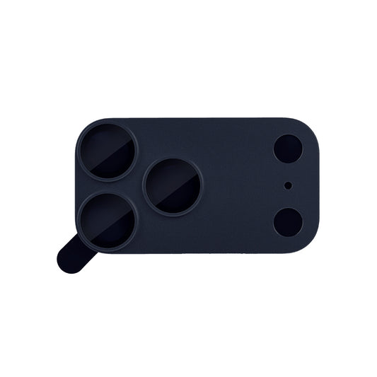 Lens Tempered  Glass  With Metal Frame  (Integrated )- Blue