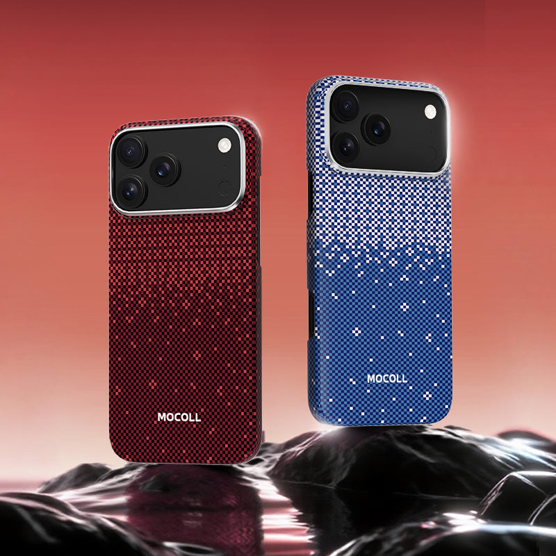 Kevlar Magnetic Circle Case ( iPhone 17 Pro Max Red )