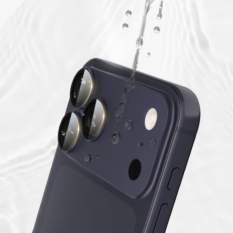 Lens Tempered  Glass  With Metal Frame  (Integrated )- Blue