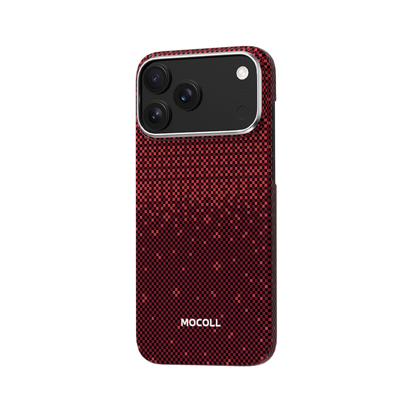 Kevlar Magnetic Circle Case ( iPhone 17 Pro Max Red )