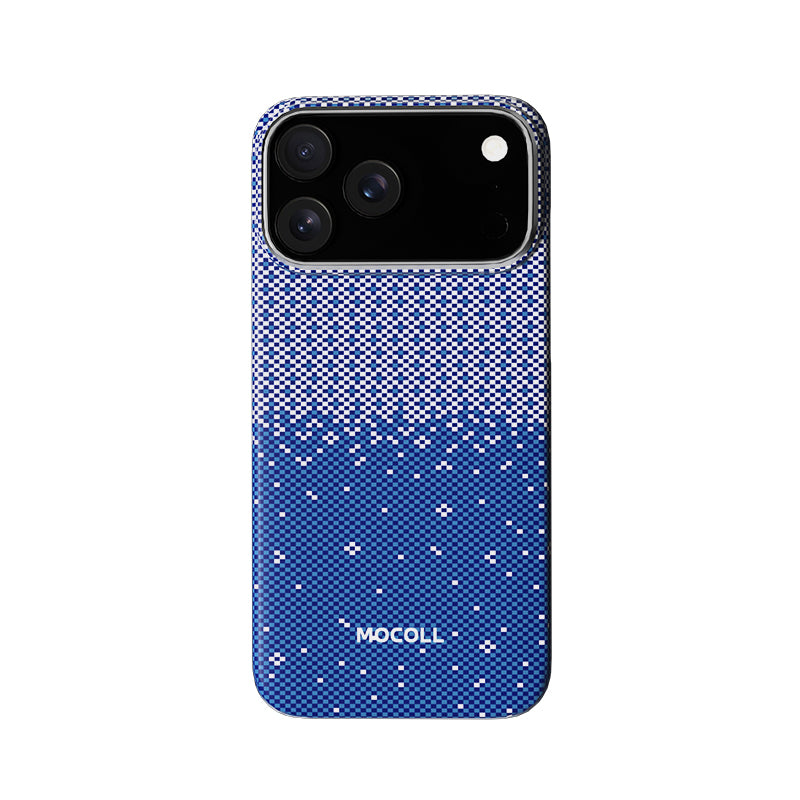 Kevlar Magnetic Circle Case ( iPhone 17 Pro Max Blue )