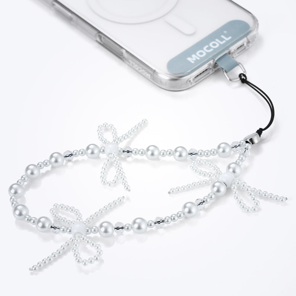 Aurelia Phone Charm White