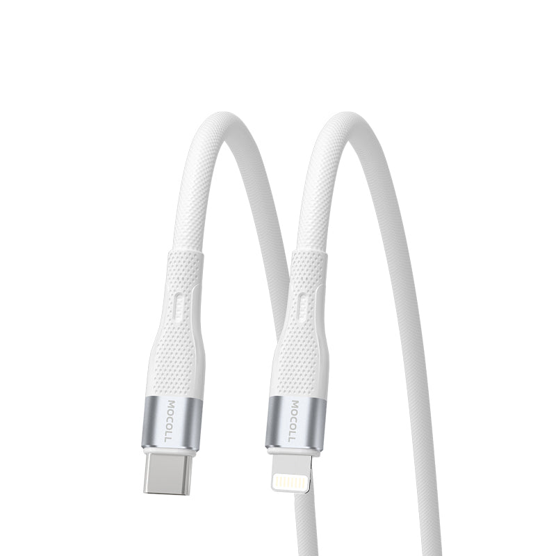 MOCOLL Fast Charging Cable USB-C Durable 6ft White