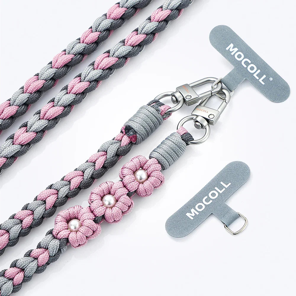 MOCOLL Funny Phone Charm Strap with Floral Design