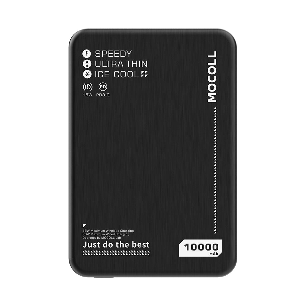 MOCOLL Magnetic Wireless Power Bank 20W Ultra Thin-Black