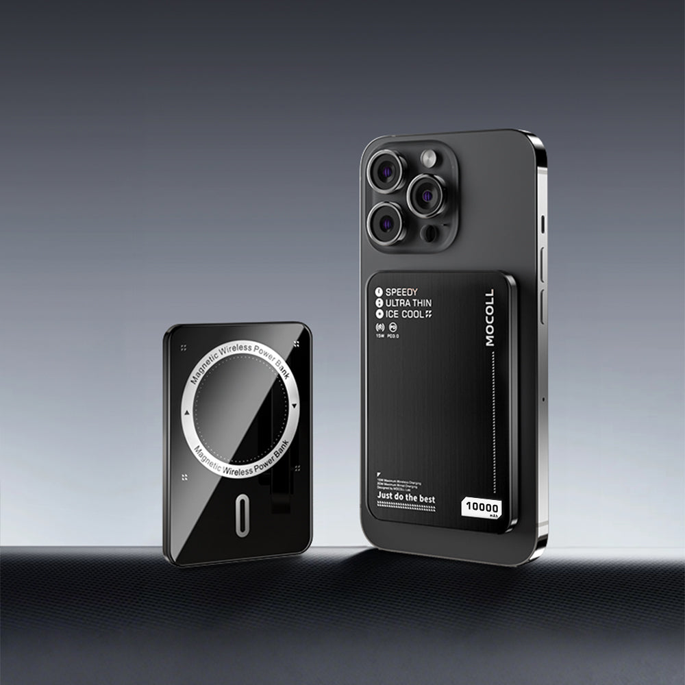 MOCOLL Magnetic Wireless Power Bank 20W Ultra Thin-Black