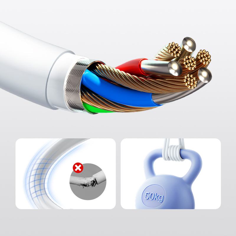 MOCOLL Tiny Icy Crystal USB-C Cable 100W Fast Charging