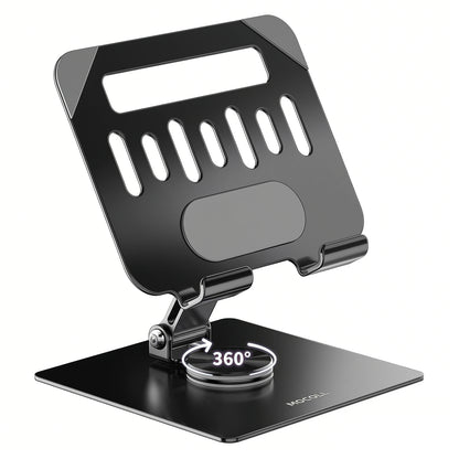 MOCOLL 360° Rotating Desk Stand – Durable Carbon Steel Phone & Tablet Holder with Stable Base