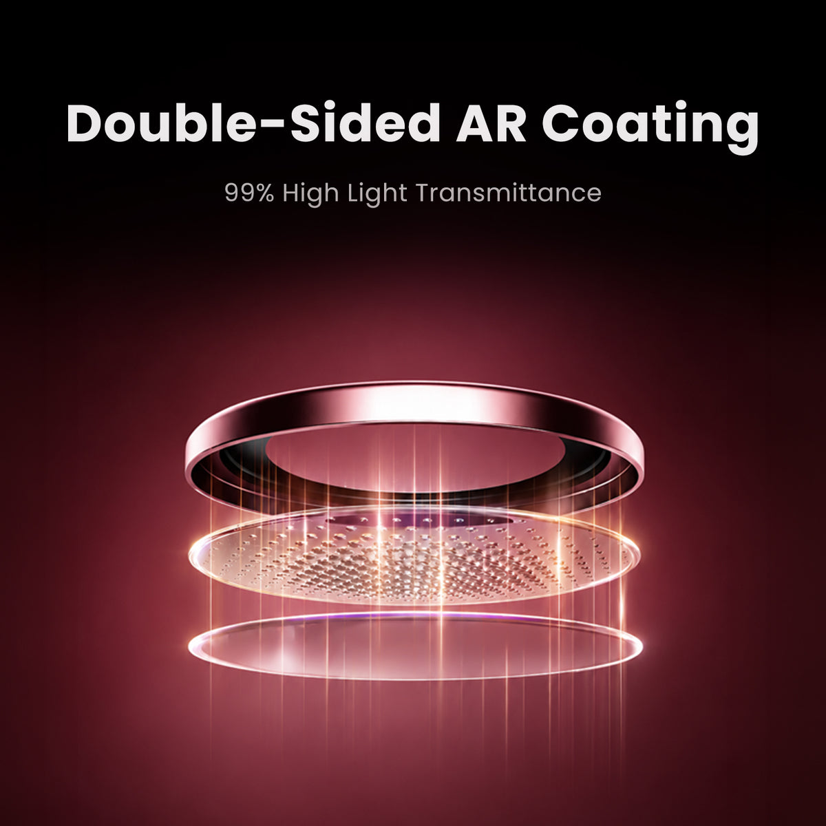 MOCOLL 360° Camera Lens Protector with Aluminum Alloy Frame for iPhone 18