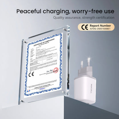 Tiny Icy Crystal Series 45W Dual-port GaN Fast Charger （EU） MOCOLL