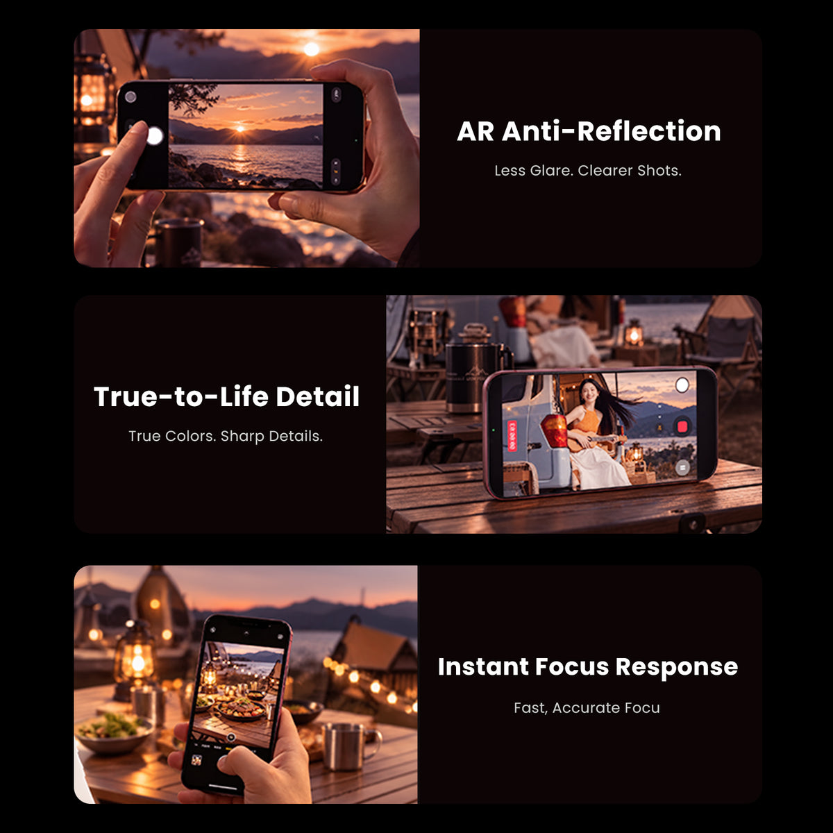 MOCOLL 360° Camera Lens Protector with Aluminum Alloy Frame for iPhone 18