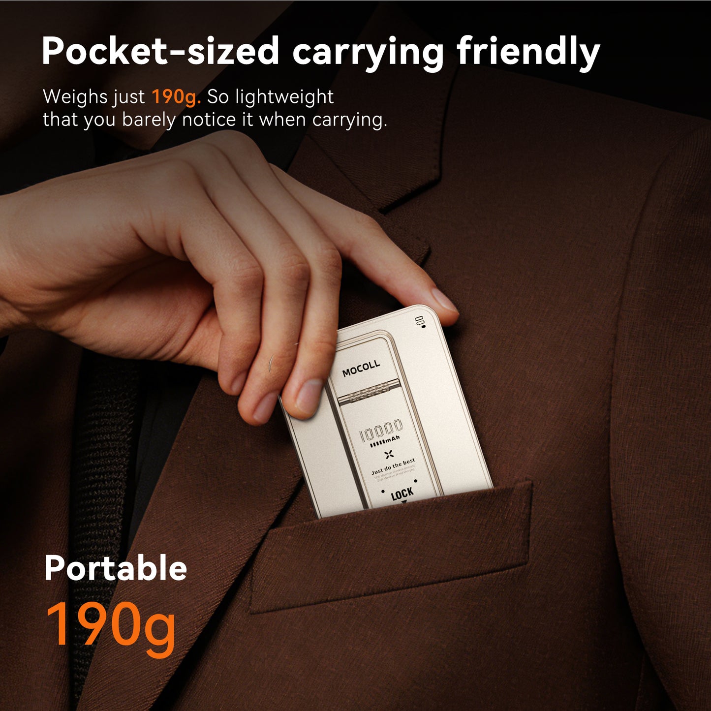 20W Portable Power Bank with Magnetic Wireless Charging