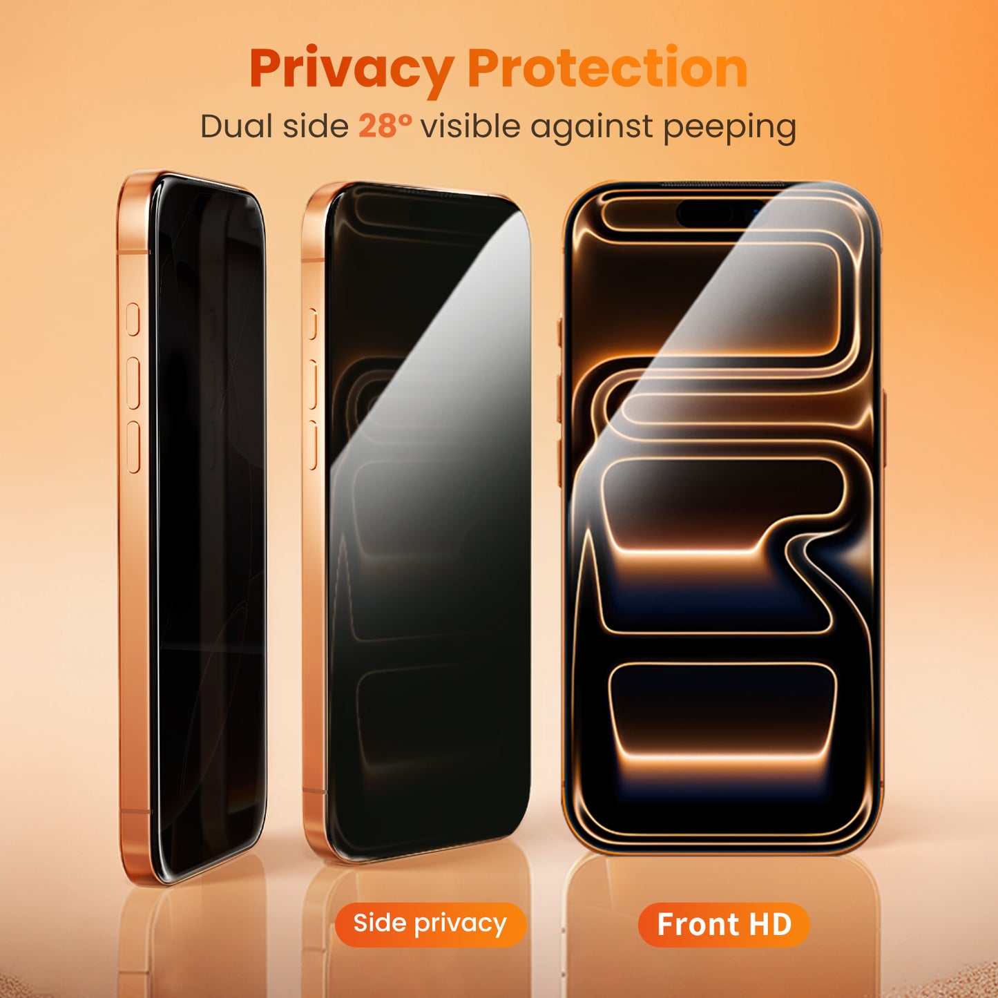 Apple 17 Pro tempered glass screen protector