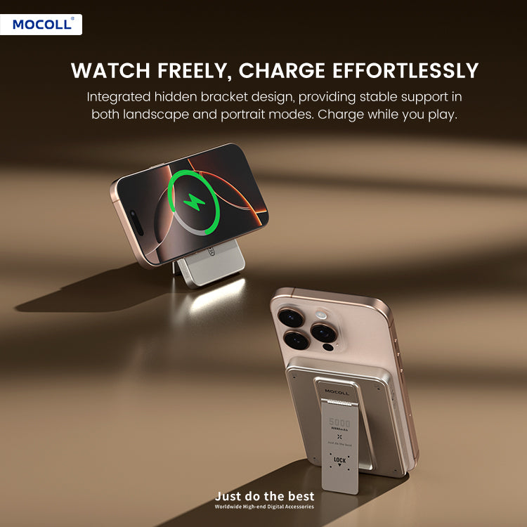 MOCOLL 20W Portable Power Bank with Magnetic Wireless Charging