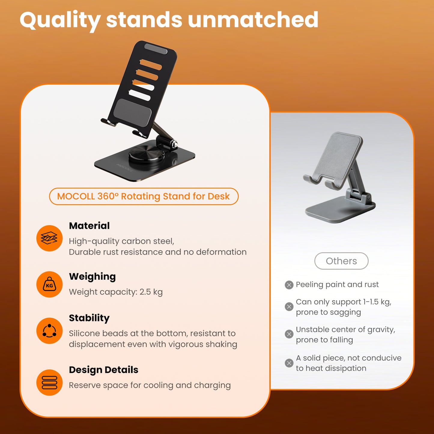 360° rotating phone holder