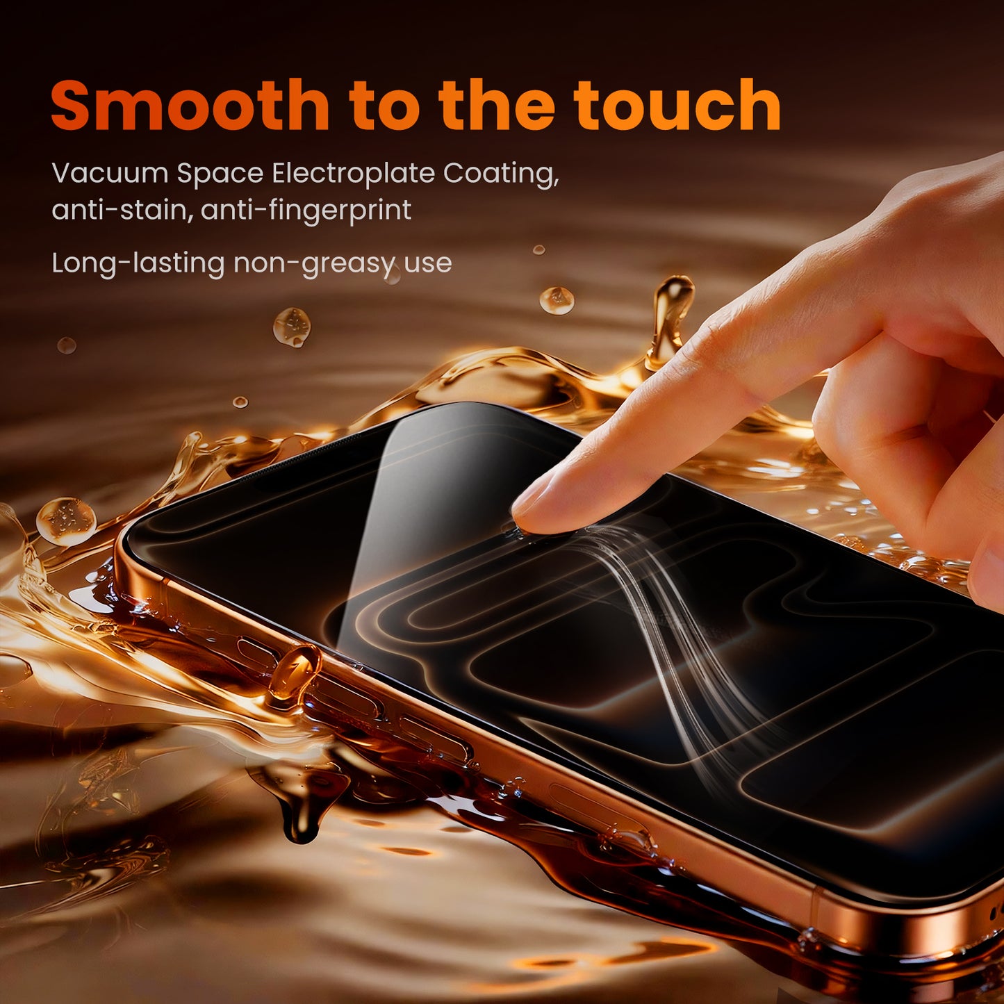Apple 17 Pro tempered glass screen protector