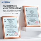 MOCOLL Magnetic Wireless Power Bank 20W Ultra Thin-Gold