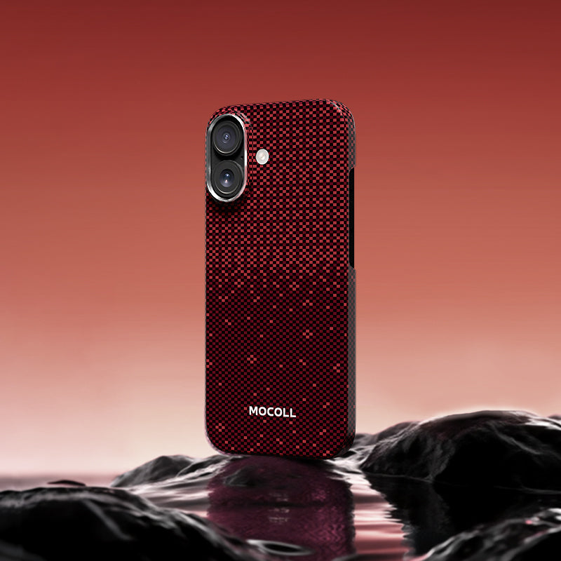 Kevlar Magnetic Circle  Case ( iPhone 17 Red )