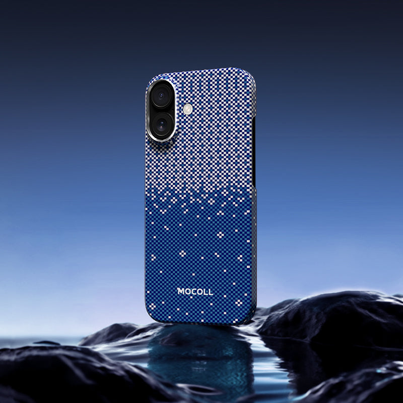 Kevlar Magnetic Circle  Case ( iPhone 17 Blue )