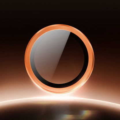 Lens Tempered  Glass  With Metal Frame - Orange