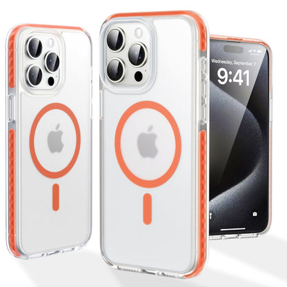 MOCOLL Clear Magnetic Case for iPhone – 12FT Drop Protection with Strong MagSafe Compatibility & Shockproof Design