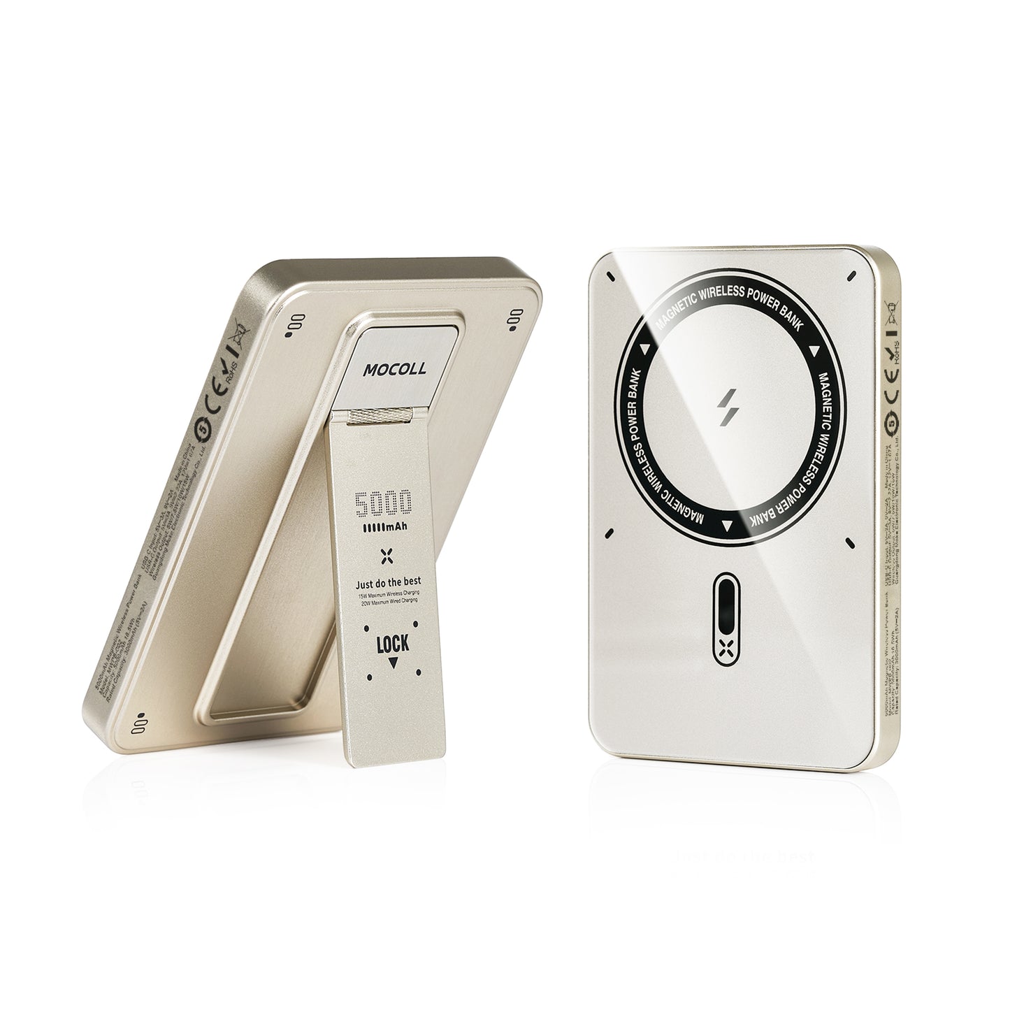 20W Portable Power Bank with Magnetic Wireless Charging
