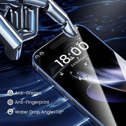 Full-screen tempered glass screen protector, 2-pack