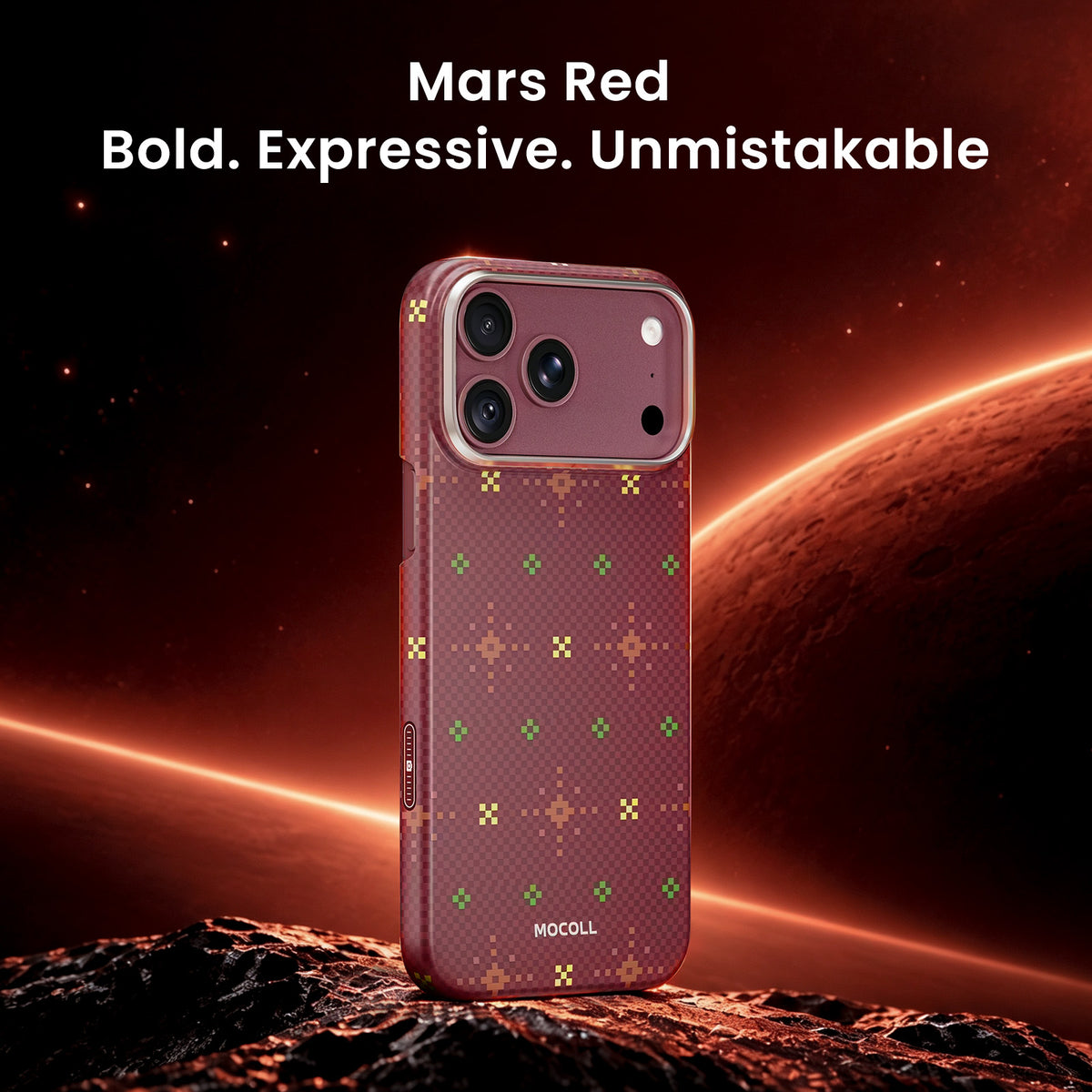Ultra-Thin Aramid Fiber Case for iPhone 18 Pro & Pro Max – Red | MOCOLL