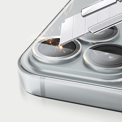 Lens Tempered  Glass  With Metal Frame  （Integrated ）- Silver