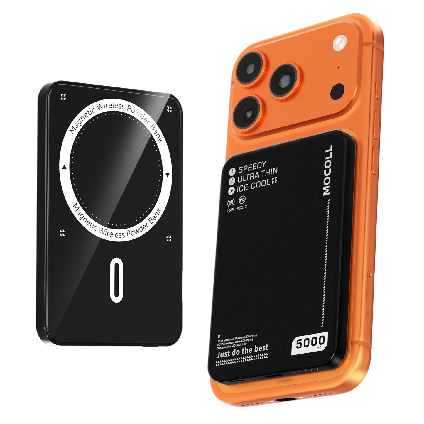 Magnetic Wireless Power Bank 20W Ultra Thin-Black