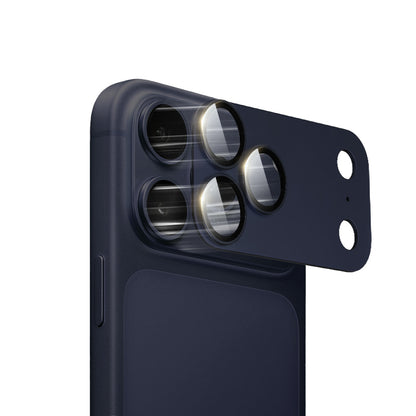 Lens Tempered  Glass  With Metal Frame  （Integrated ）- Blue