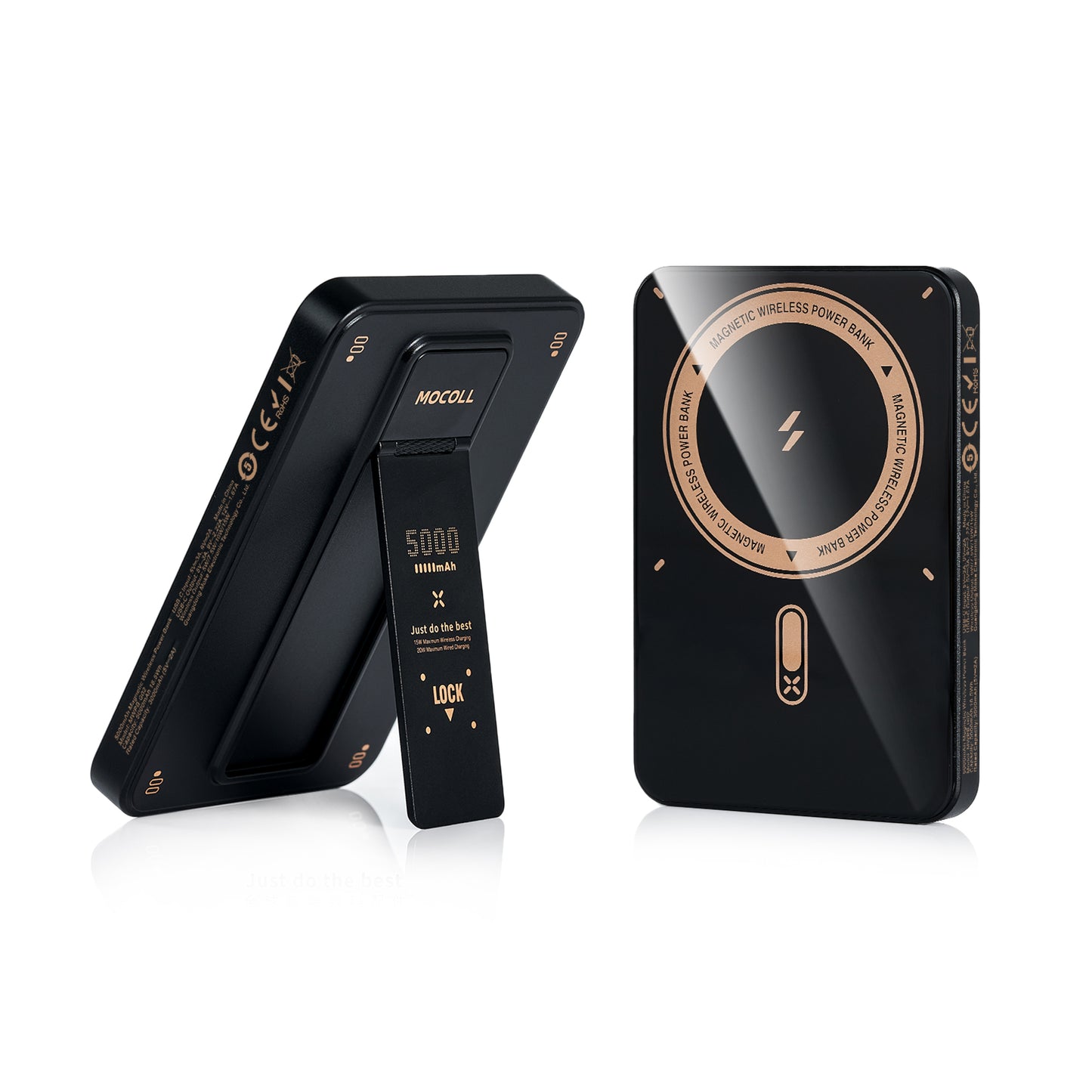 20W Portable Power Bank with Magnetic Wireless Charging