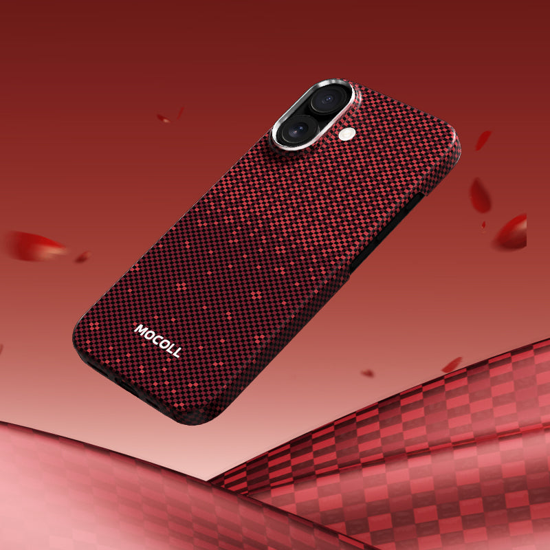 Kevlar Magnetic Circle  Case ( iPhone 17 Red )