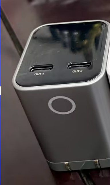 MOCOLL 70W Dual Type-C  Fast Charger with Smart Display – PD 3.0 Compact Power Adapter for Laptop, Tablet & Phone