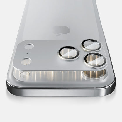 Lens Tempered  Glass  With Metal Frame  （Integrated ）- Silver