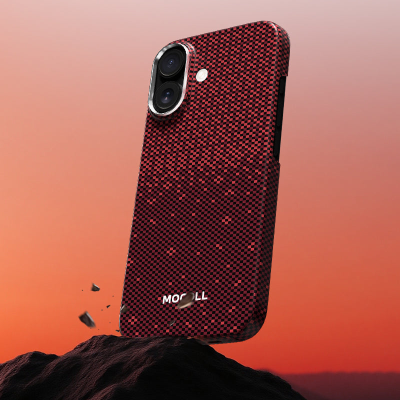 Kevlar Magnetic Circle  Case ( iPhone 17 Red )
