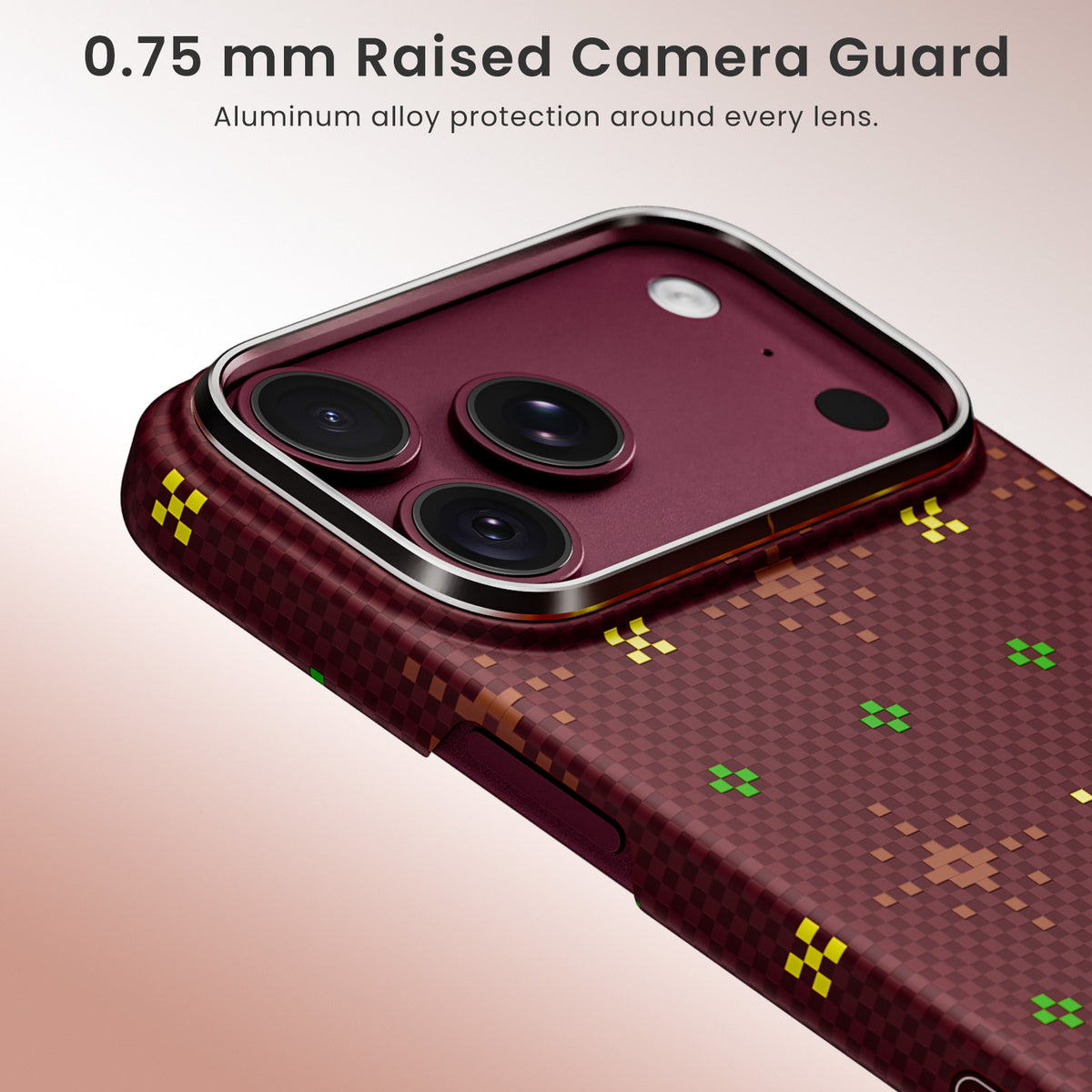 Ultra-Thin Aramid Fiber Case for iPhone 18 Pro & Pro Max – Red | MOCOLL