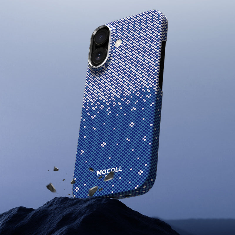 Kevlar Magnetic Circle  Case ( iPhone 17 Blue )