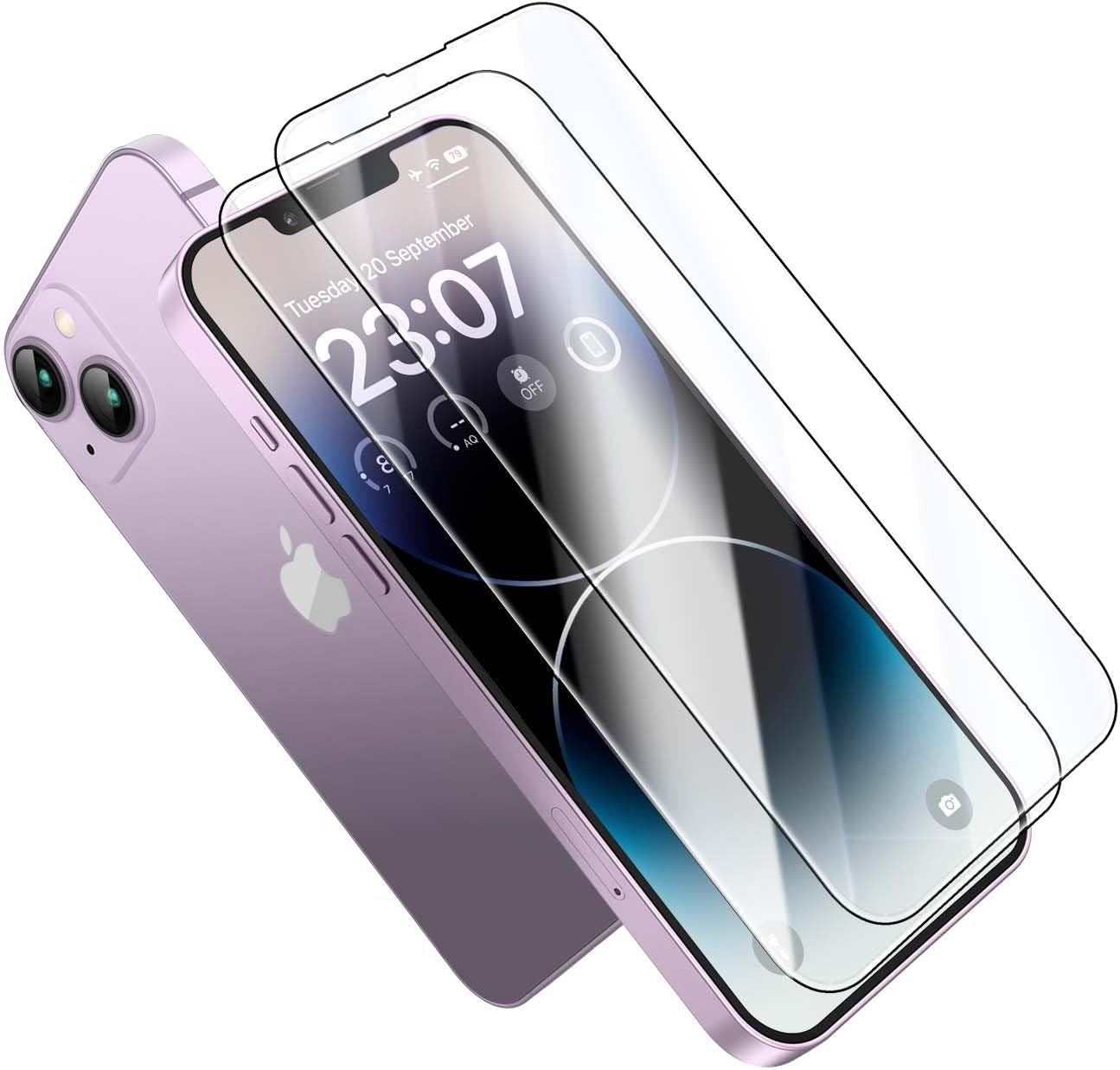 [Jenny Family Recommendation] MOCOLL Ultra-Clear Screen Protector for iPhone 14/15 – HD Clarity, Scratch-Resistant, Easy Installation, Full Coverage