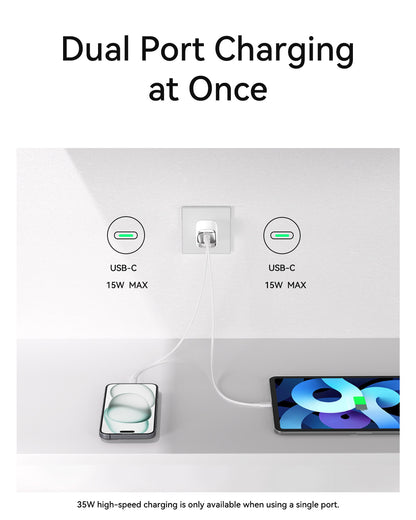 35W Dual USB-C Charger