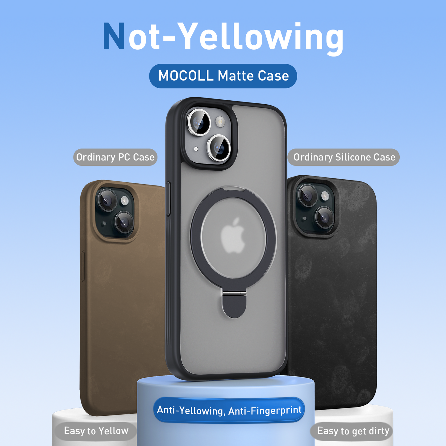 Magnetic phone case stand