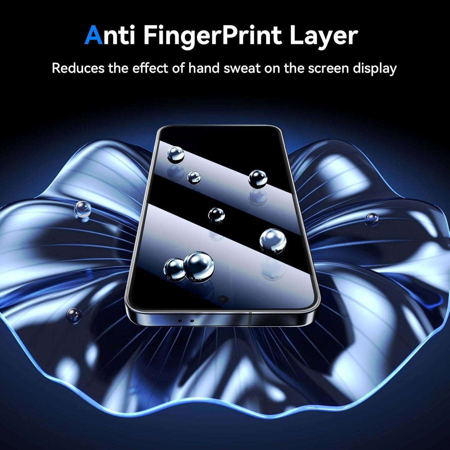 [Jenny Family Recommendation] MOCOLL for Samsung Galaxy S24/S25 Screen Protector Tempered Glass with Camera Lens Protector, Full Coverage, 2+2 Packs